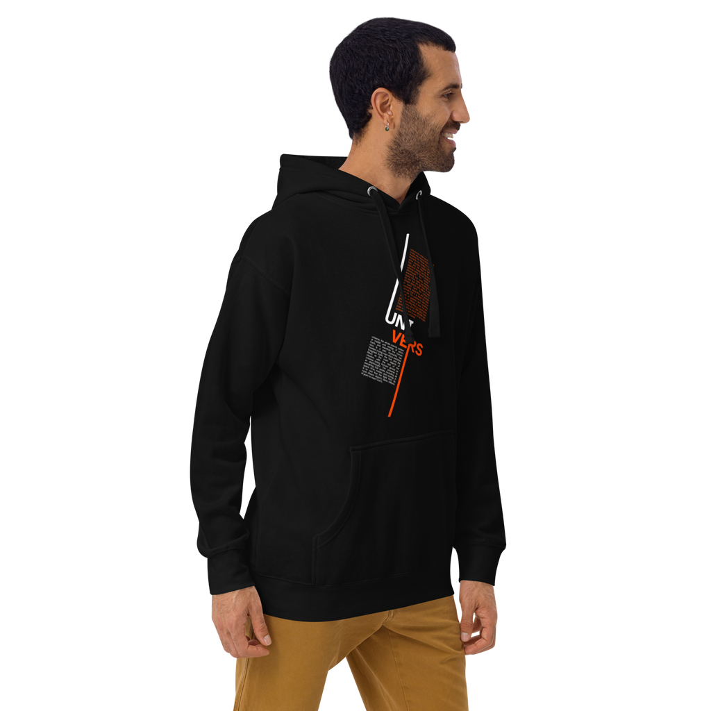 Universe Split Typography Hoodie