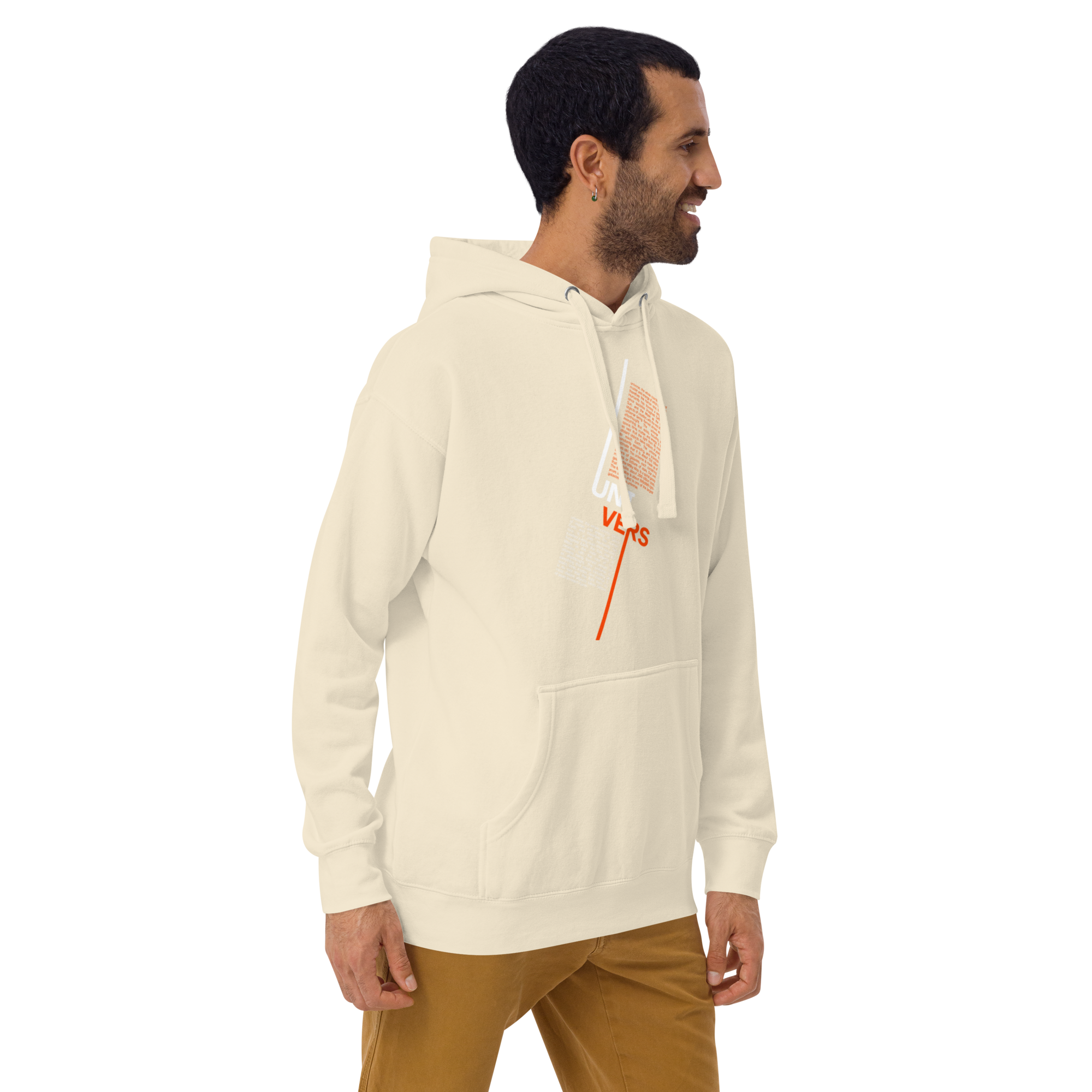 Universe Split Typography Hoodie