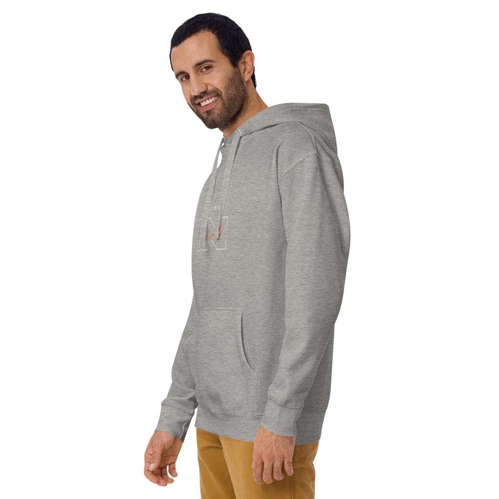 "Believe in Yourself" – Motivational Typography Hoodie