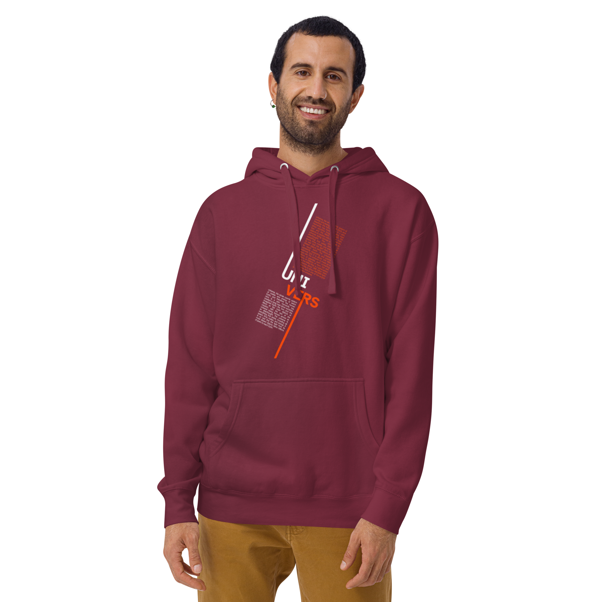 Universe Split Typography Hoodie
