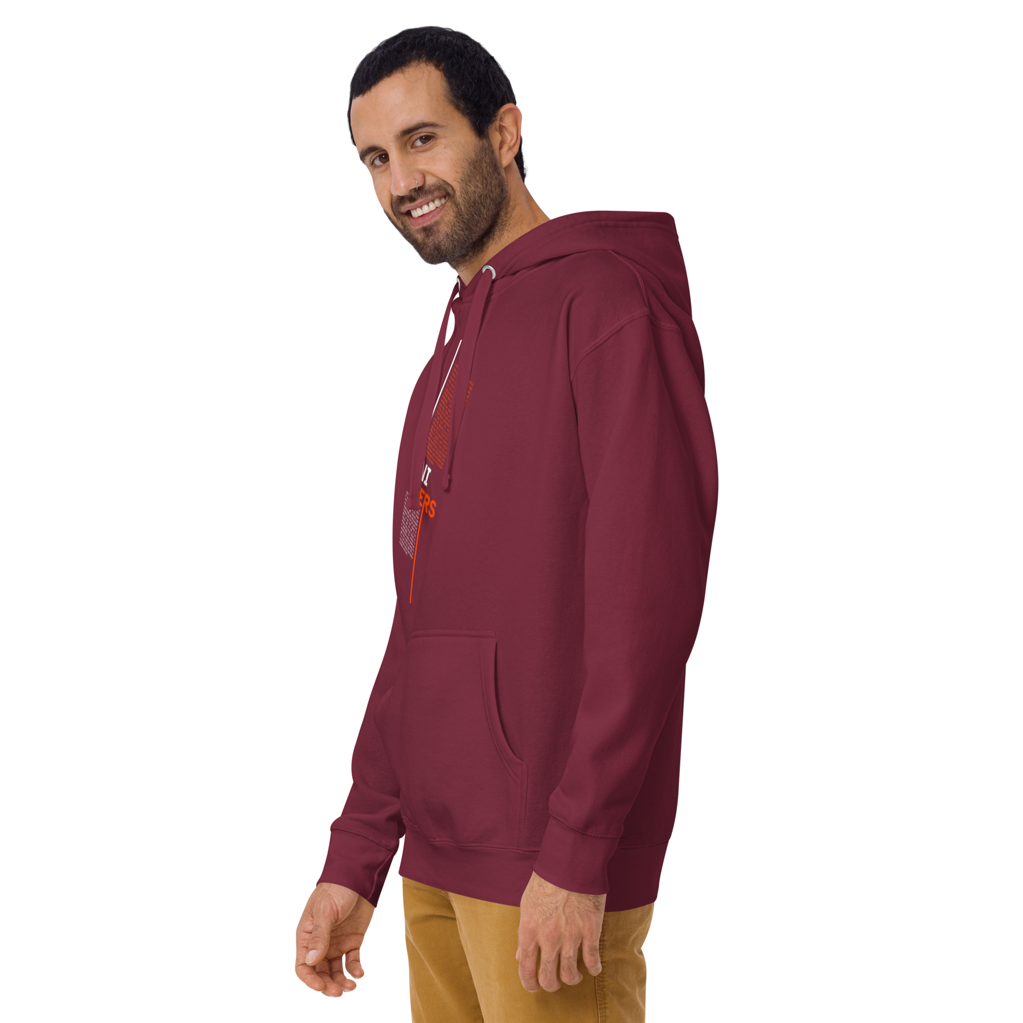 Universe Split Typography Hoodie