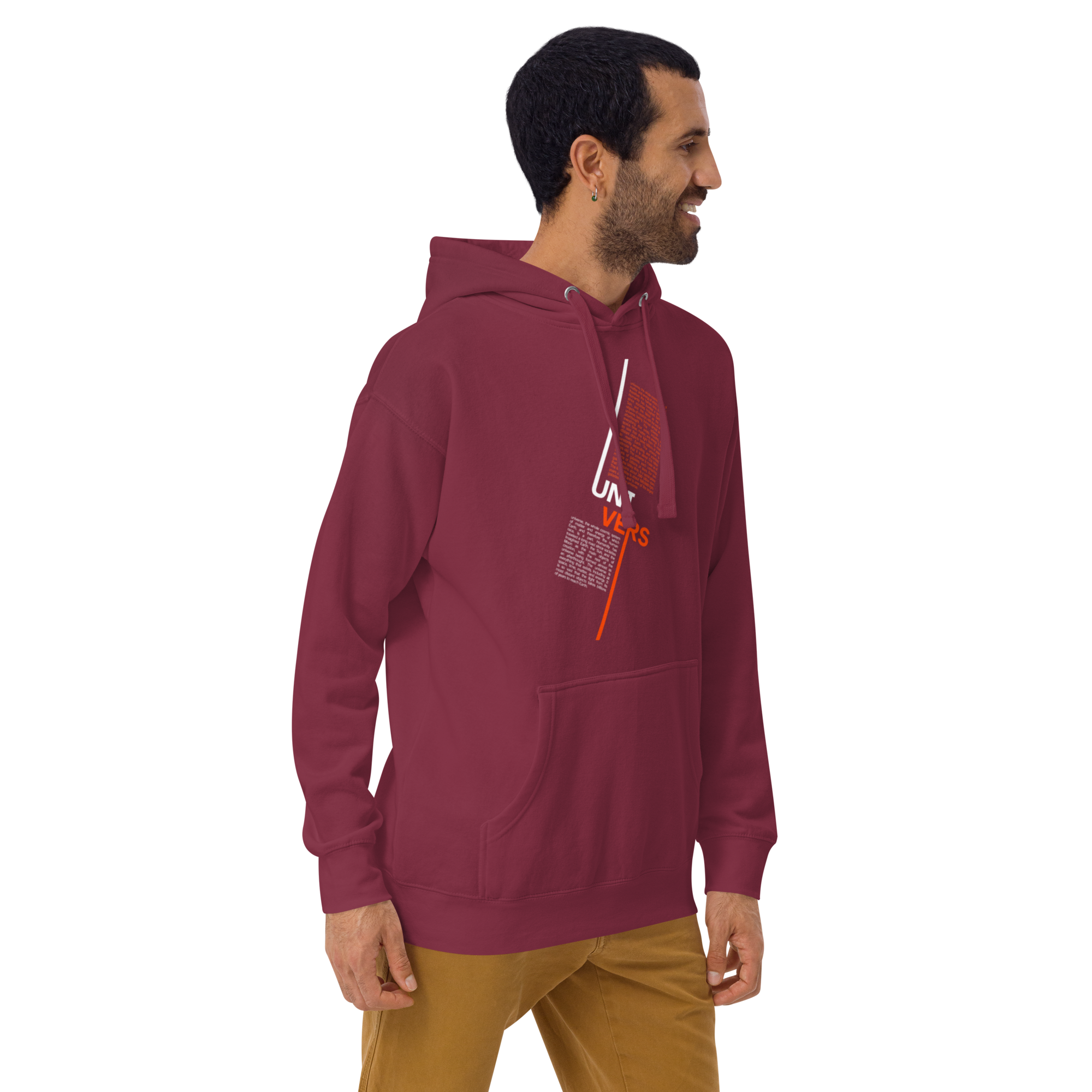 Universe Split Typography Hoodie