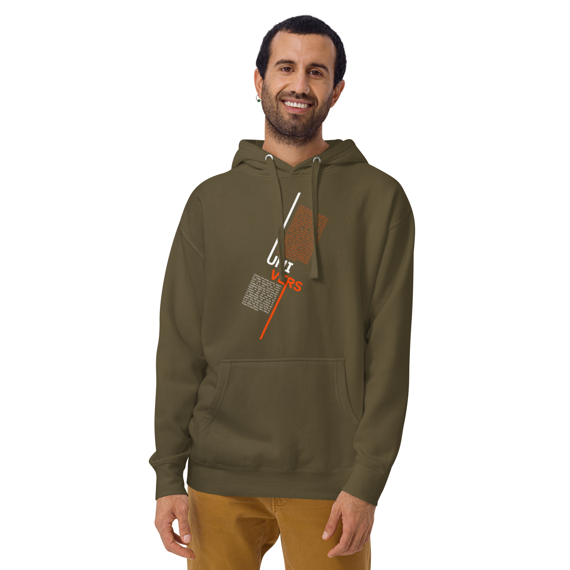 Universe Split Typography Hoodie