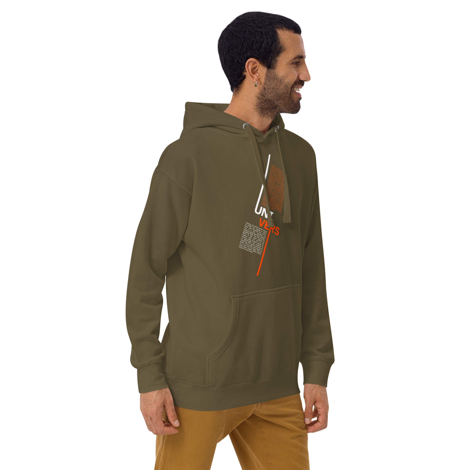 Universe Split Typography Hoodie