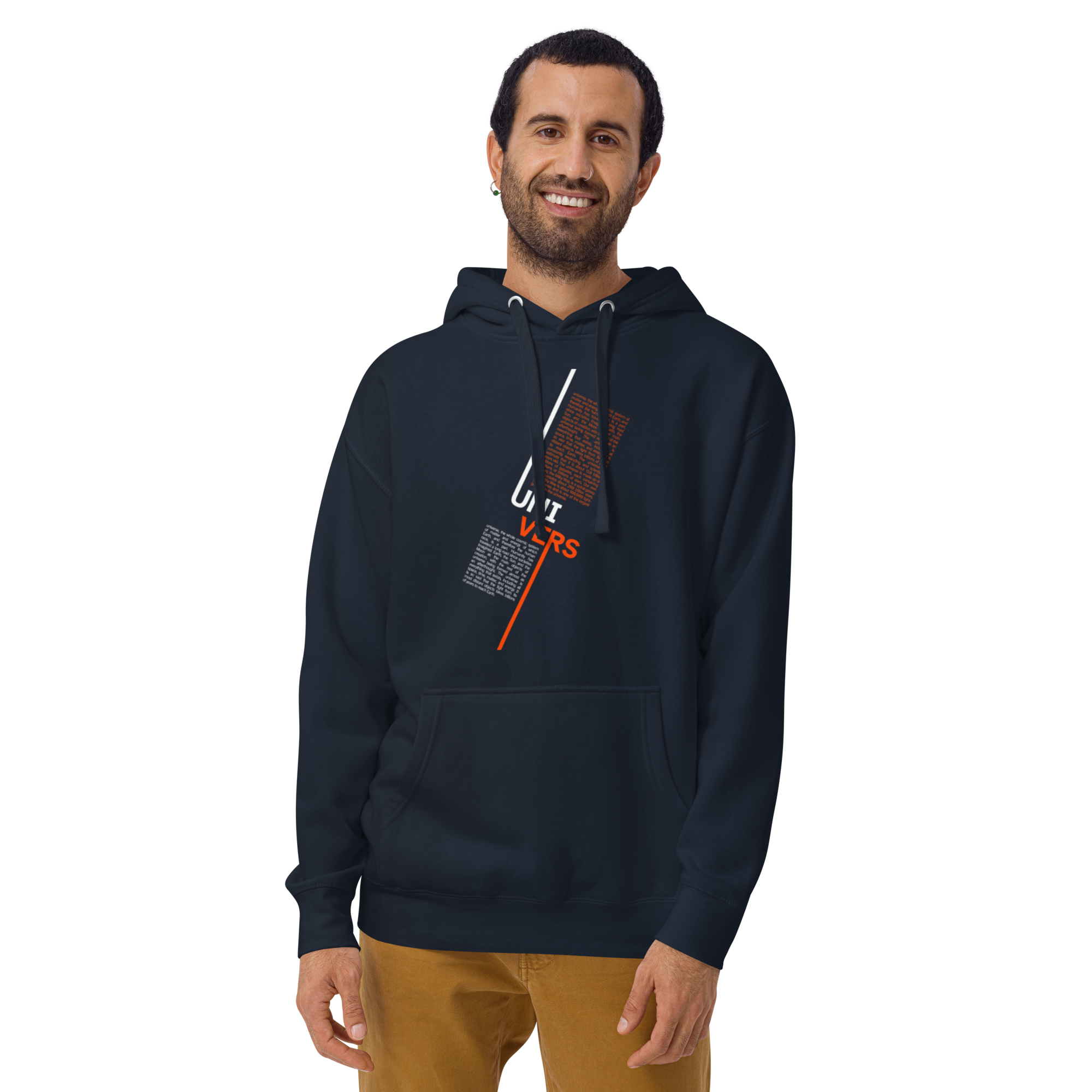 Universe Split Typography Hoodie