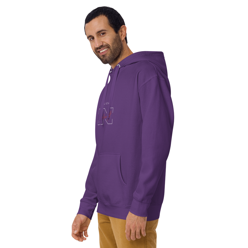 "Believe in Yourself" – Motivational Typography Hoodie