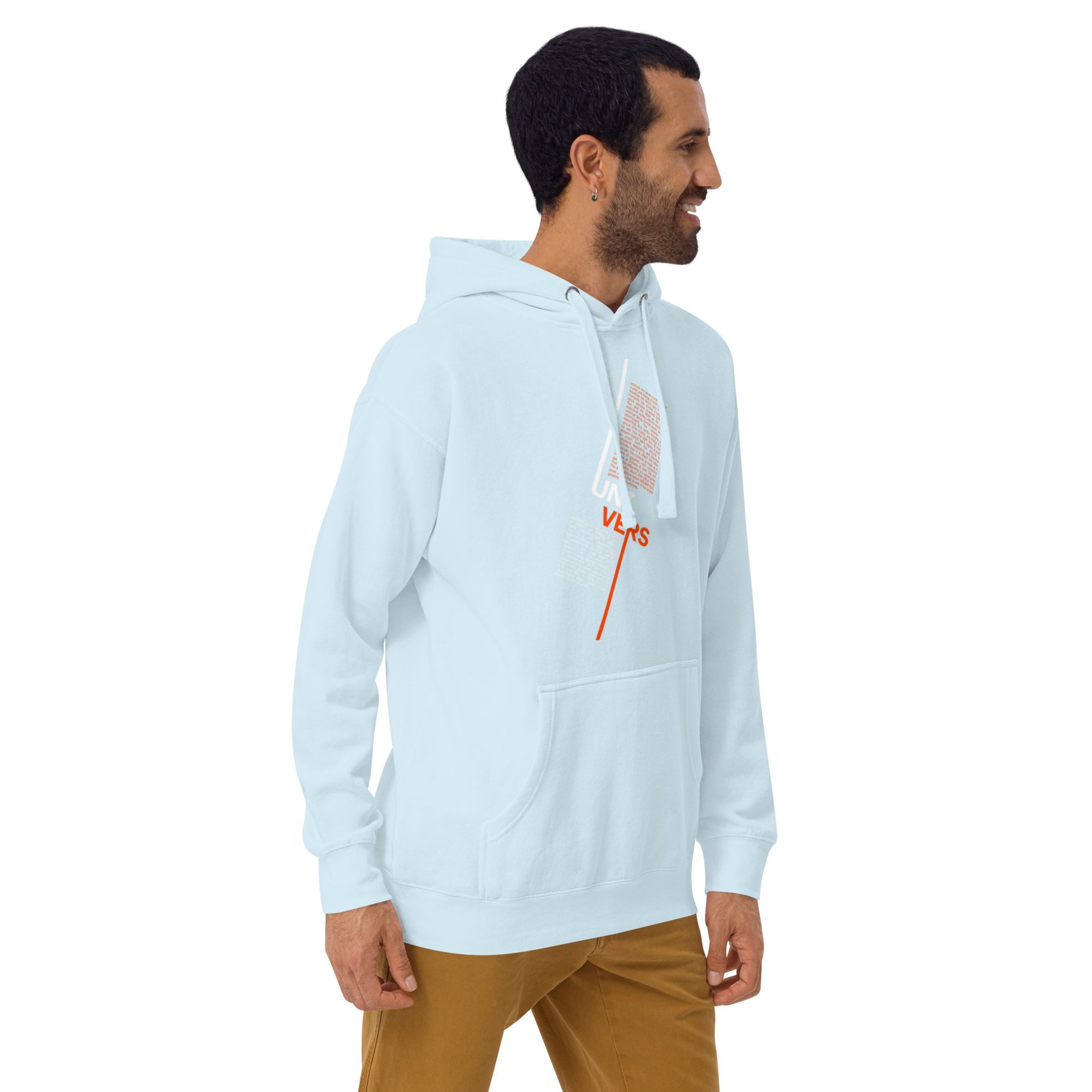 Universe Split Typography Hoodie